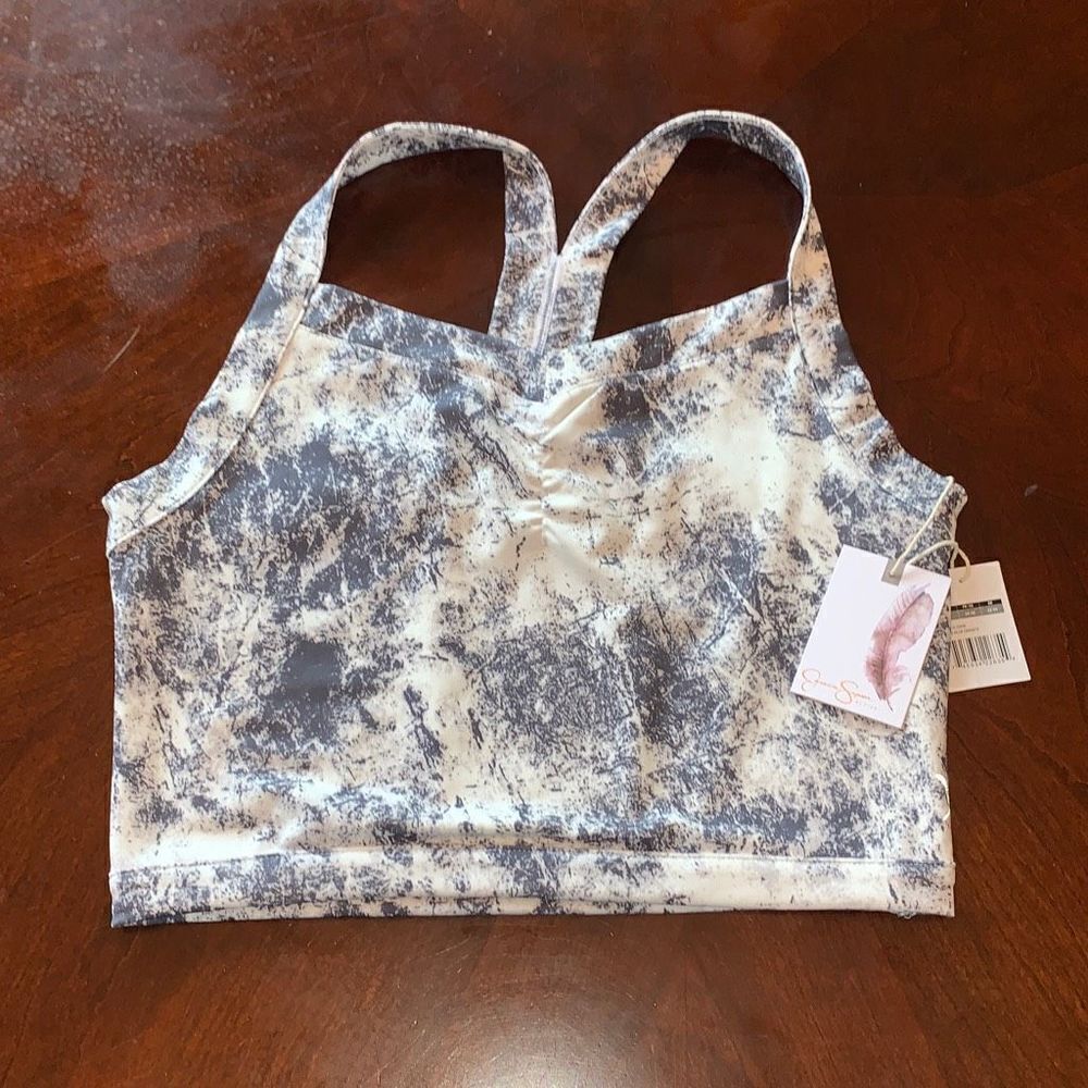 NWT • Jessica Simpson Crop Workout Top •Large - Picture 2 of 4